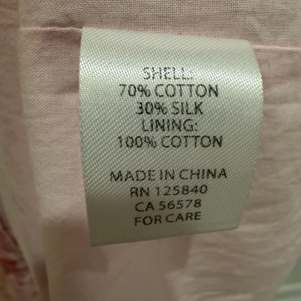 Intermix Pink Floral Silk Blend Babydoll Mini Dress Cottagecore Size 10 Romantic - Picture 16 of 16